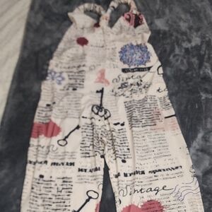 Lily Cream and Red Printed Jumpsuit